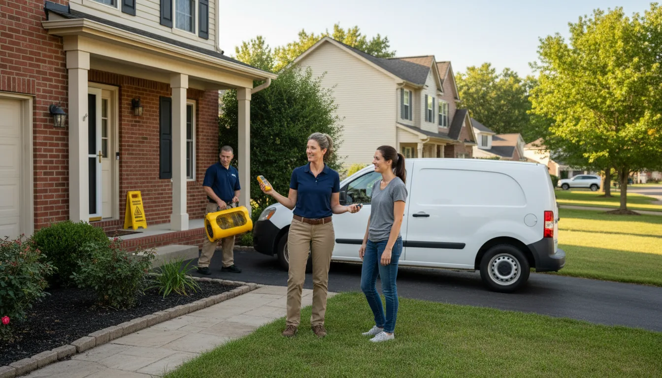 Residential water damage restoration in Fishertown, PA
